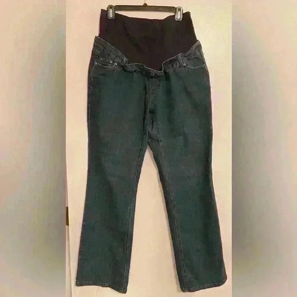 Three Seasons Maternity Jeans 5 Pocket Faux Fly Front XL - Picture 1 of 7